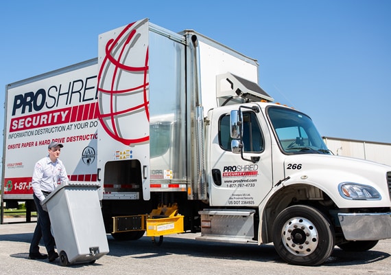 Secure mobile shredding