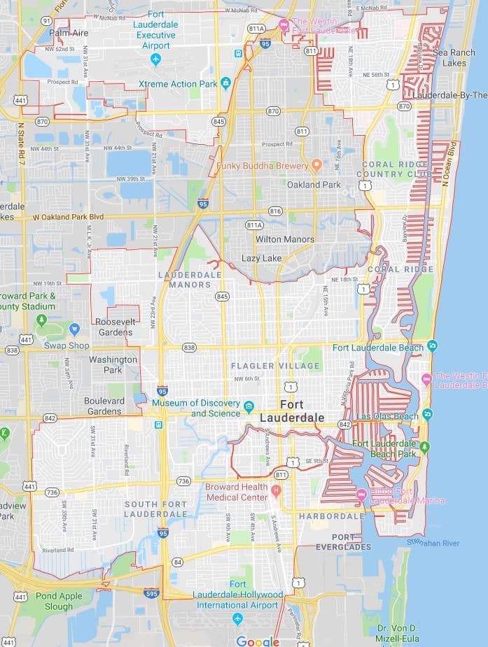 fort lauderdale coverage area
