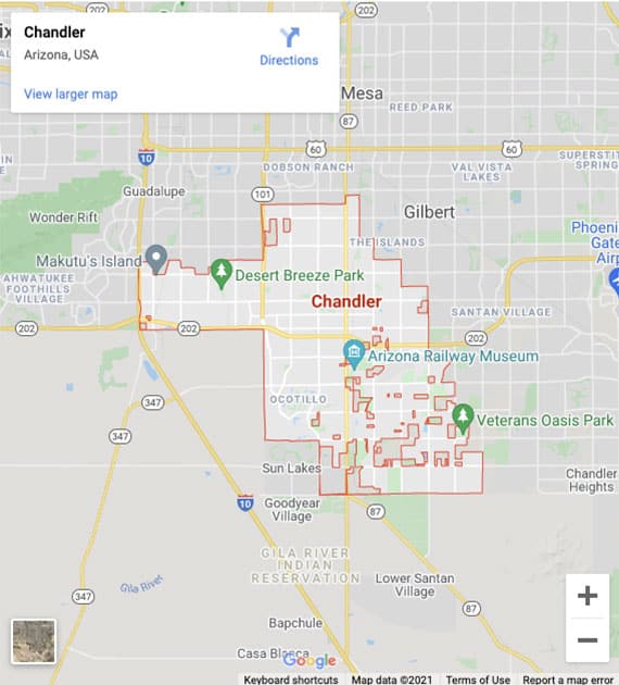 Chandler Map