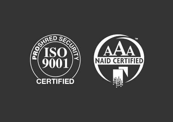 dark ISO 9001 & NAID AAA