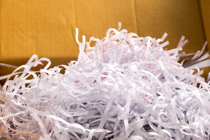 shredded paper