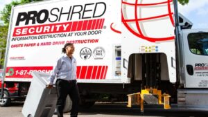 proshred shredding truck