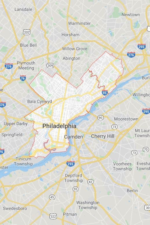 PROSHRED Philadelphia Coverage Area