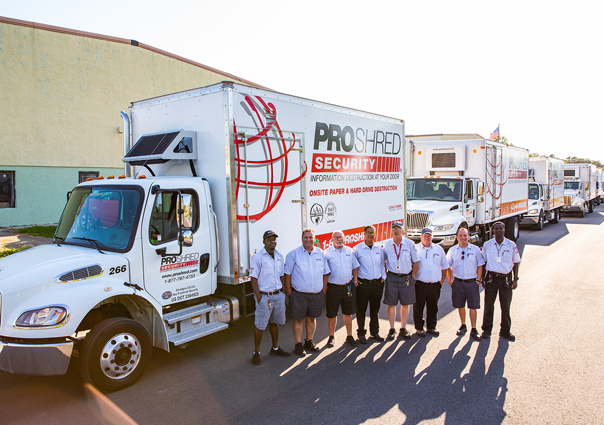 Proshred Truck with Proshred Team