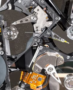 shred hard drives and branded materials for security