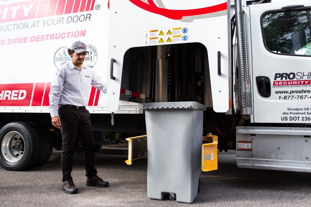 Proshred® shredding bin Proshred® shredding bin