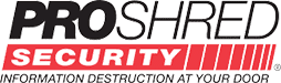 Proshred Security Information Destruction at Your Door logo