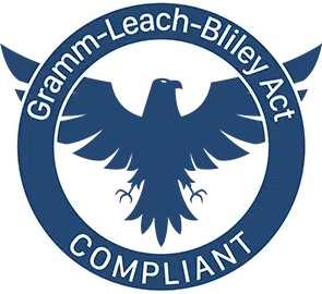 GLBA - Gramm Leach Bliley Act blue logo