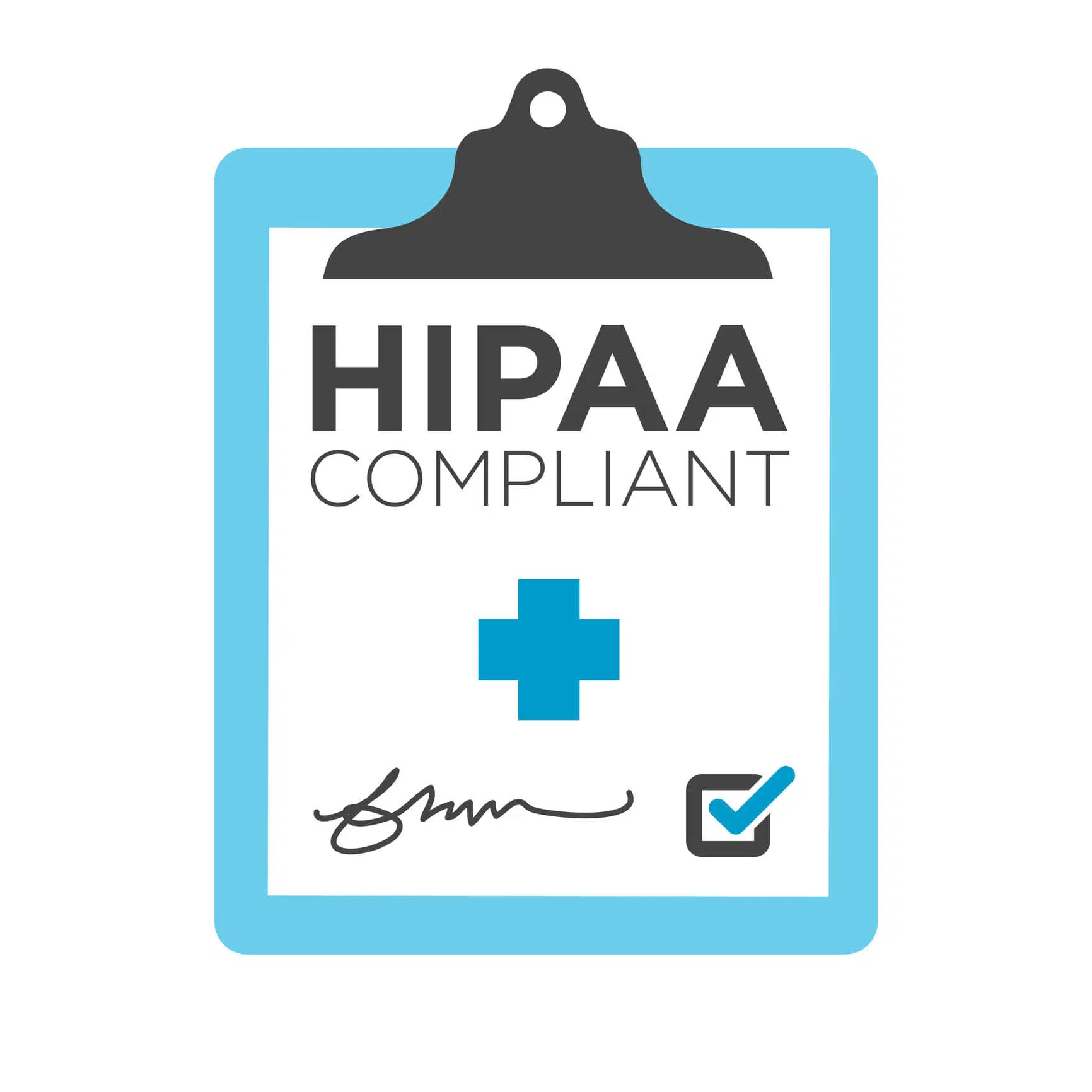 HIPAA Compliant clipboard.