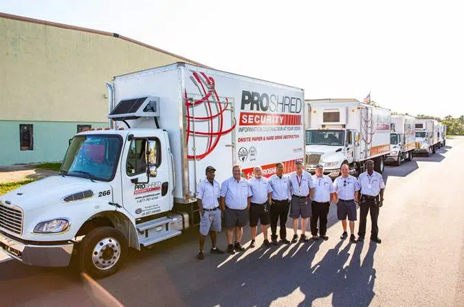 the PROSHRED team servicing in cities near you this fall season